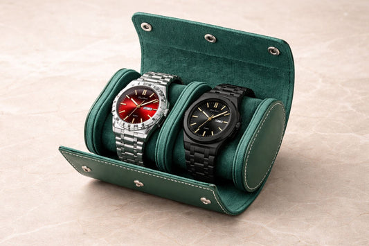 Baris&Sorah™ Premium Leather Watch Roll